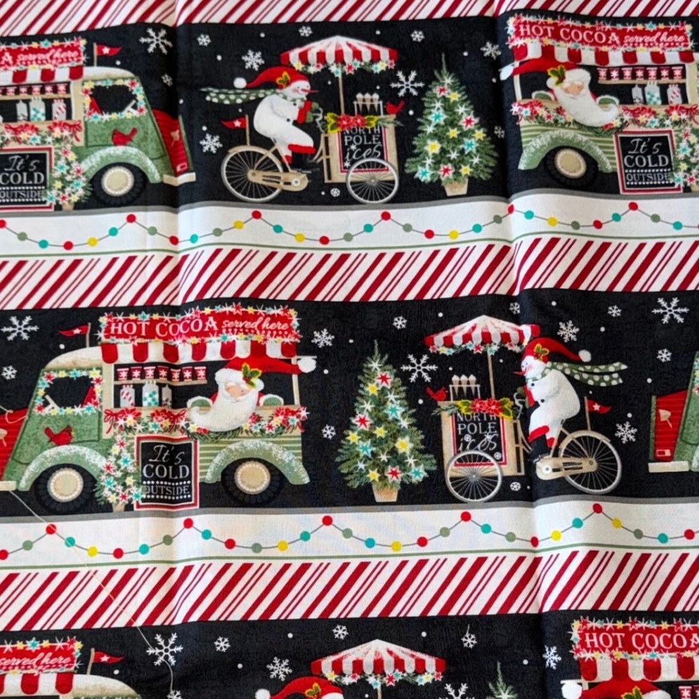 Studio E Fabrics Christmas Cotton Fabric Santa Hot Cocoa Snowman Pattern 4723